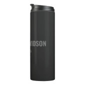 Moderne, minimale, elegante professionele Jouw naa Thermosbeker (Geroteerd rechts)