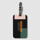 Moderne, minimale, elegante professionele speelpla bagagelabel (Voorkant (verticaal))