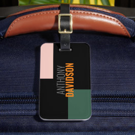 Moderne, minimale, elegante professionele speelpla bagagelabel