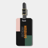 Moderne, minimale, elegante professionele speelpla bagagelabel (Voorkant verticaal)