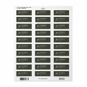 Moderne minimale elegante typografie familie groen etiket (Full Sheet)