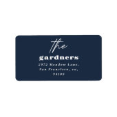 Moderne minimale elegante typografie familie marin etiket (Voorkant)