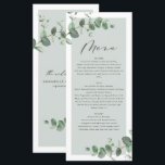 Moderne minimale eucalyptus eenvoudige elegante br menu<br><div class="desc">Moderne minimale eucalyptus eenvoudige elegante trouwmenu</div>