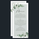 Moderne minimale eucalyptus eenvoudige elegante br menu<br><div class="desc">Moderne minimale eucalyptus eenvoudige elegante trouwmenu</div>