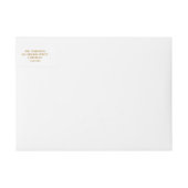 Moderne Minimale Familie Foto Gouden Kerst Wrap (Voorkant)