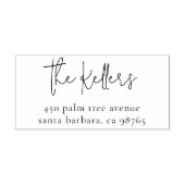 Moderne minimale familienaam & thuisadres  zelfinktende stempel (Design)