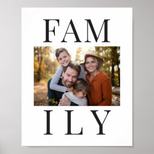 Moderne, minimale familietyponografie poster
