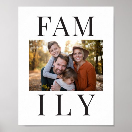 Moderne, minimale familietyponografie poster (Voorkant)