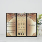 Moderne, minimale Faux Gold Foil plus foto's (Staand voorkant)
