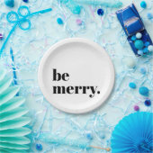 Moderne minimale feestdag papieren bordje (Feest)