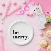 Moderne minimale feestdag papieren bordje (Feest)