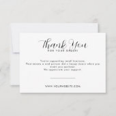 Moderne, minimale flatpanel - Hartelijk dank, Visi Bedankkaart (Voorkant)