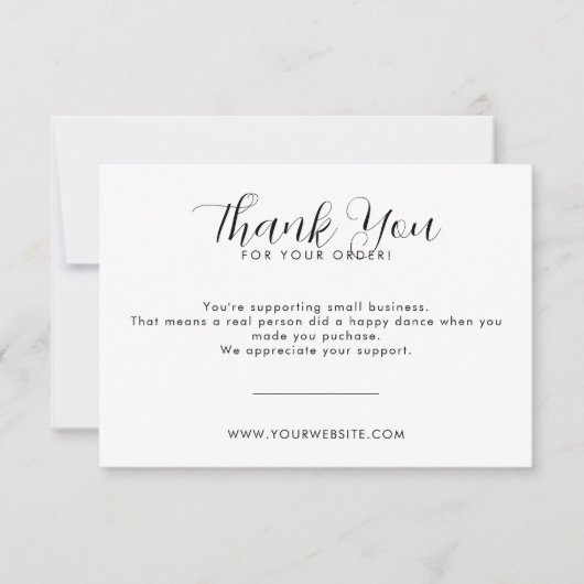 Moderne, minimale flatpanel - Hartelijk dank, Visi Bedankkaart (Voorkant)