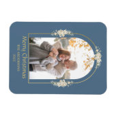 Moderne, minimale Floral Arch Foto grijs Magneet (Horizontaal)