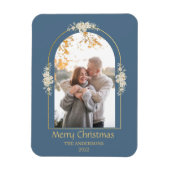 Moderne, minimale Floral Arch Foto grijs Magneet (Verticaal)