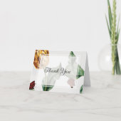 Moderne, minimale Floral Tulip Bedankkaart (Voorkant)