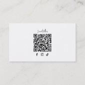 Moderne minimale foto aan de voorzijde van de Logo Visitekaartje (Achterkant)