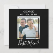 Moderne minimale foto | Ben je mijn beste man? Kaart (Voorkant)