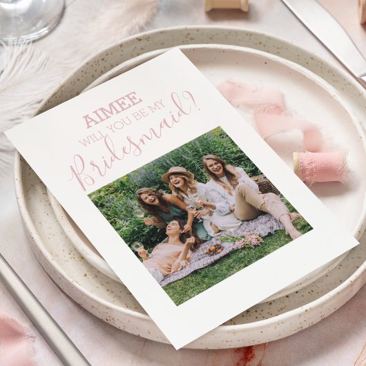 Moderne minimale foto | Bent u mijn Bridesmaid?