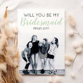 Moderne minimale foto | Bent u mijn Bridesmaid?