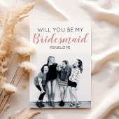 Moderne minimale foto | Bent u mijn Bridesmaid?