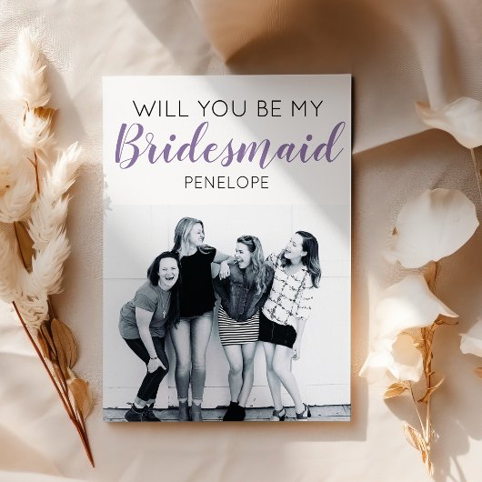 Moderne minimale foto | Bent u mijn Bridesmaid?