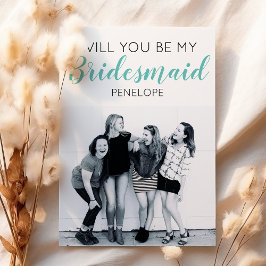 Moderne minimale foto | Bent u mijn Bridesmaid?