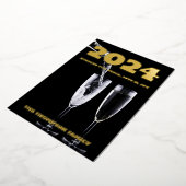 Moderne minimale foto elegant folie feestdagenkaart (Gedraaid)