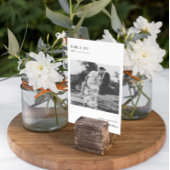 Moderne minimale foto | Kaart met tabelnummer