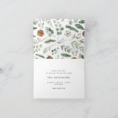 Moderne, minimale foto-kerstelegant script feestdagen kaart (Binnen)