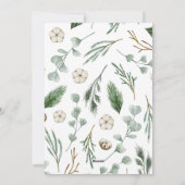 Moderne, minimale foto-kerstelegant script feestdagenkaart (Achterkant)