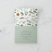 Moderne, minimale foto Kerstelegant script Holi Feestdagen Kaart (Binnen)