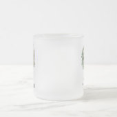 Moderne, minimale foto-kerstelegant script matglas koffiemok (Center)