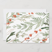 Moderne, minimale foto-kerstelegante eucalyptus feestdagenkaart (Achterkant)