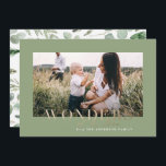 Moderne minimale foto Kerstmis Kaart Holiday<br><div class="desc">Moderne,  minimale bladzijden met een jaar om de gouden kerstkaart te onthouden. Met de hand geschilde eucalyptus,  een minimale bladermassa en een moderne rustige rivierkreet geven deze vakantiekaart een luxueus gevoel. In de klas groenen,  browns en grays. wonderen van zijn liefde.</div>