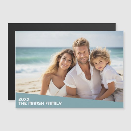 Moderne minimale foto met diagonaal kleurenblok (Voorkant / Achterkant)