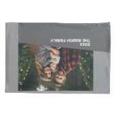 Moderne minimale foto met diagonaal kleurenblok kussensloop (Achterkant)