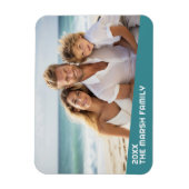 Moderne minimale foto met diagonaal kleurenblok magneet (Verticaal)