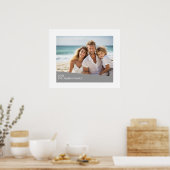 Moderne minimale foto met diagonaal kleurenblok poster (Keuken)