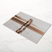 Moderne, minimale foto-rode kerstmis folie feestdagenkaart (Gedraaid)