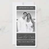 Moderne minimale foto save the date (Voorkant)