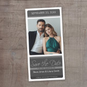 Moderne minimale foto save the date