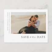 Moderne minimale foto slaat de datum na Kaart op (Voorkant)