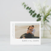 Moderne minimale foto slaat de datum na Kaart op (Staand voorkant)