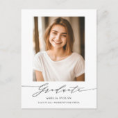 Moderne minimale foto van 2023 Afstuderen Uitnodiging Briefkaart (Voorkant)