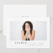 Moderne, minimale foto van 50 jaar en verbluffende (Voorkant / Achterkant)