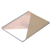 Moderne, minimale foto van de meetkoffie notitieboek (Linkerzijde)