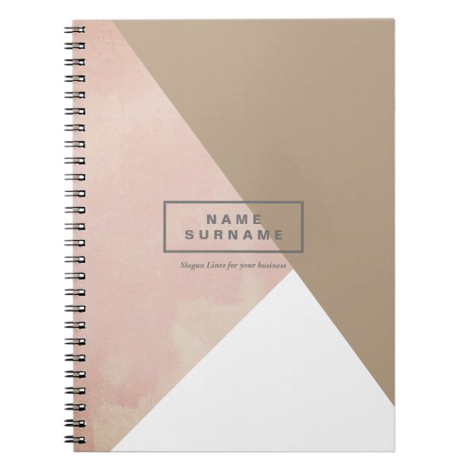 Moderne, minimale foto van de meetkoffie notitieboek (Voorkant)