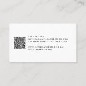 Moderne, minimale foto vervangbare logo visitekaartje (Achterkant)