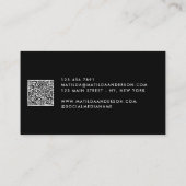 Moderne, minimale foto vervangbare logo visitekaartje (Achterkant)